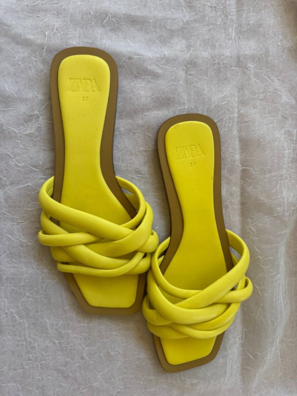 Zara Lemon Yellow sandals